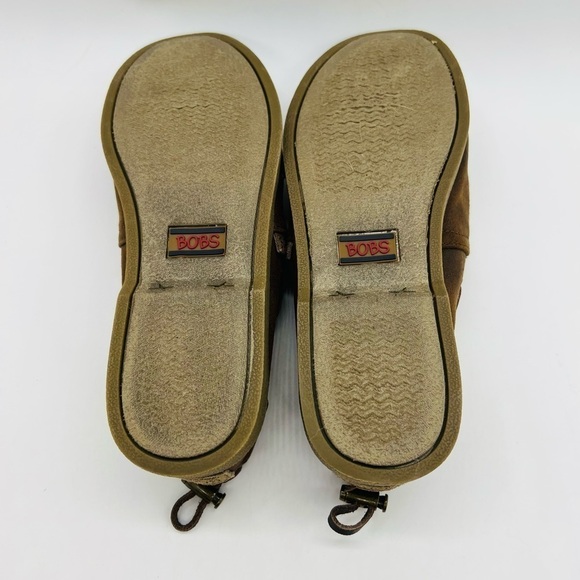BOB’S BY SKETCHERS CHILL LUXE BY ALARGATA WOMENS DARK BROWN FLAT SLIP ONS SIZE 7 - Picture 9 of 9
